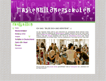 Tablet Screenshot of maskenbildnerschulen.net